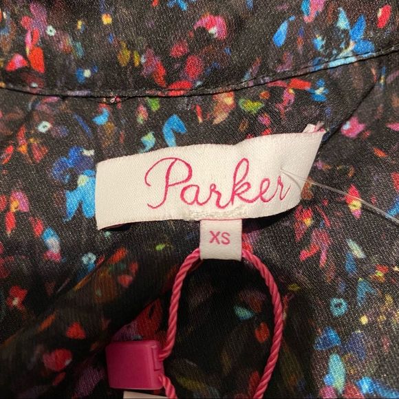 🟡 Parker Long Sleeve Shirt Dress in Mini Ditsy - Picture 9 of 9